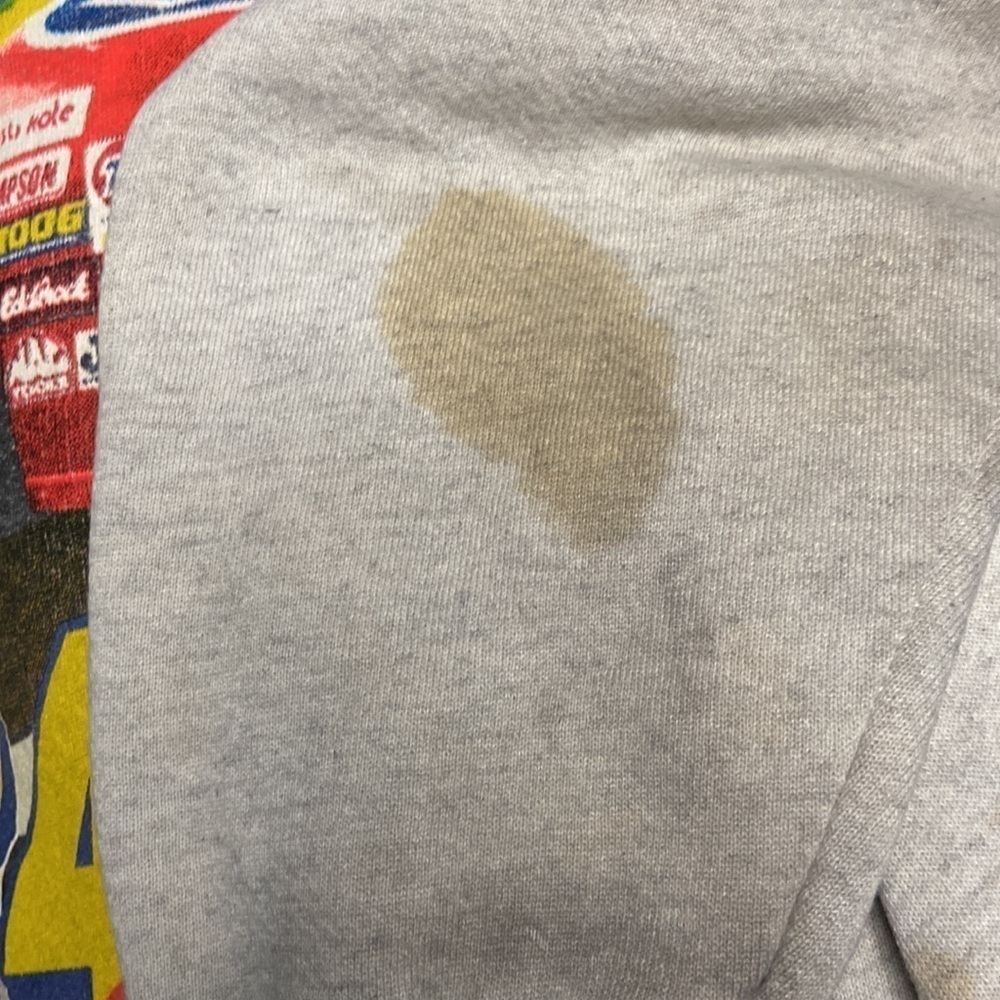 Vintage 90’s Jeff Gordon Thrashed Sweatshirt Gray L - Picture 7 of 15